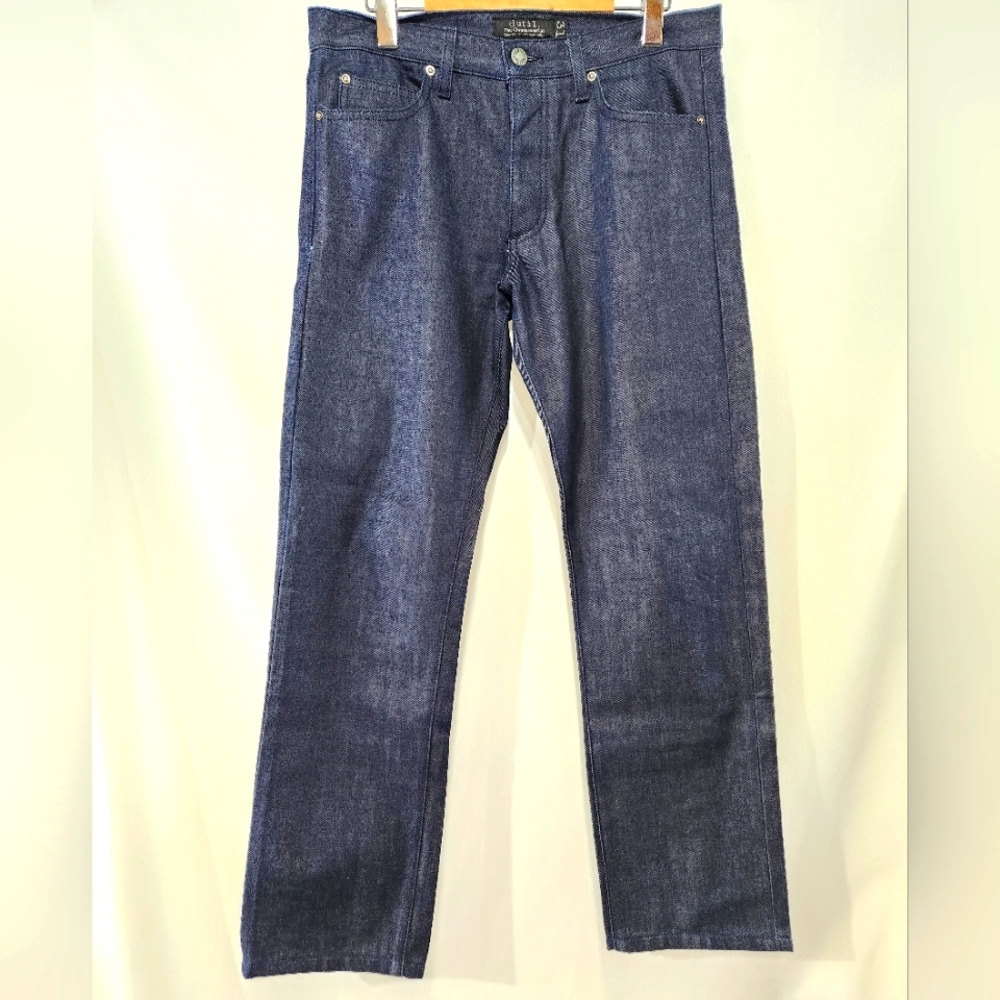 NWOT DUTIL DENIM The Quintessential Slim Straight Raw Denim Jeans Made USA sz 31